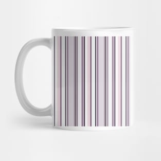 Vertical stripes in purple color harmony Mug